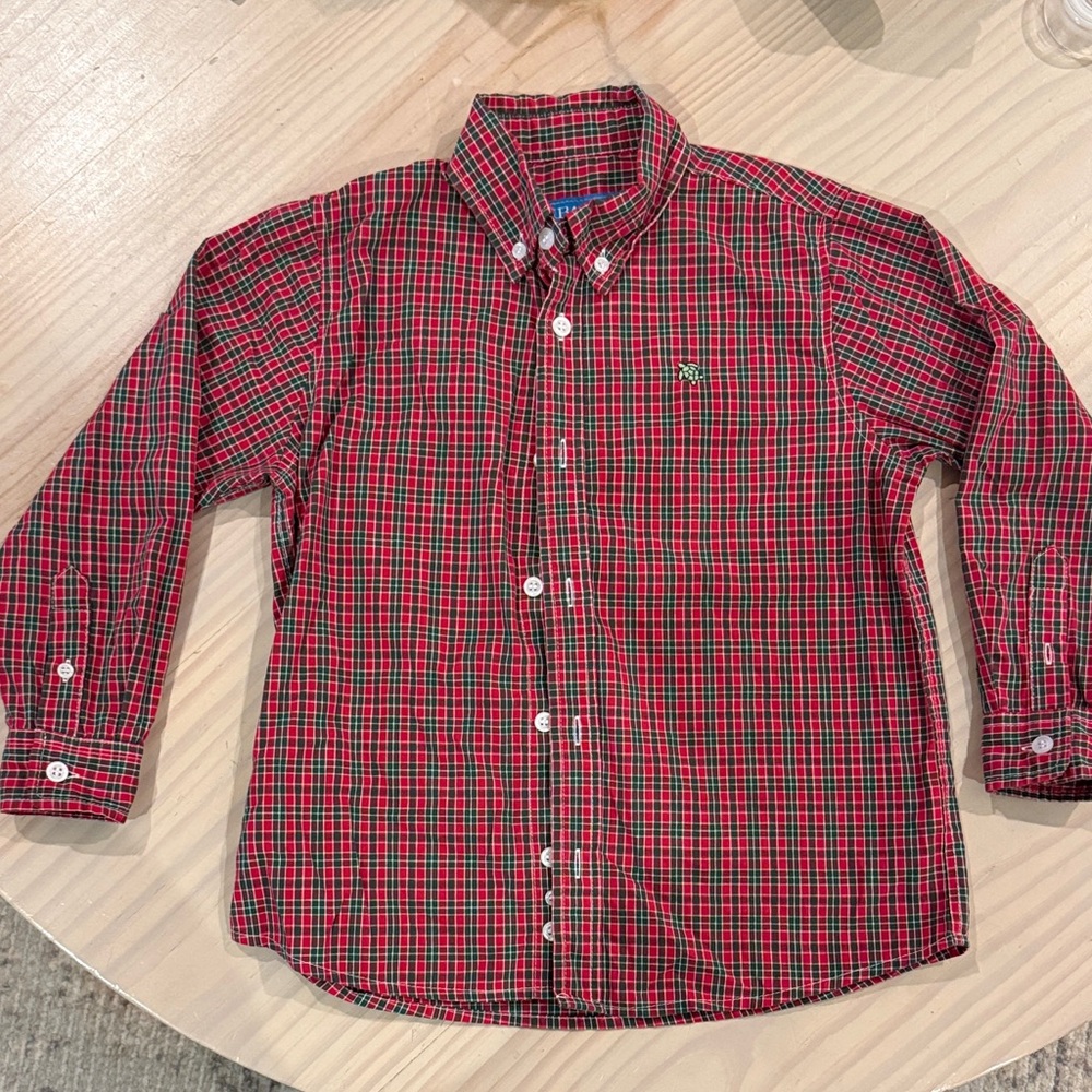 J Bailey Classic Red Plaid Kids Shirt